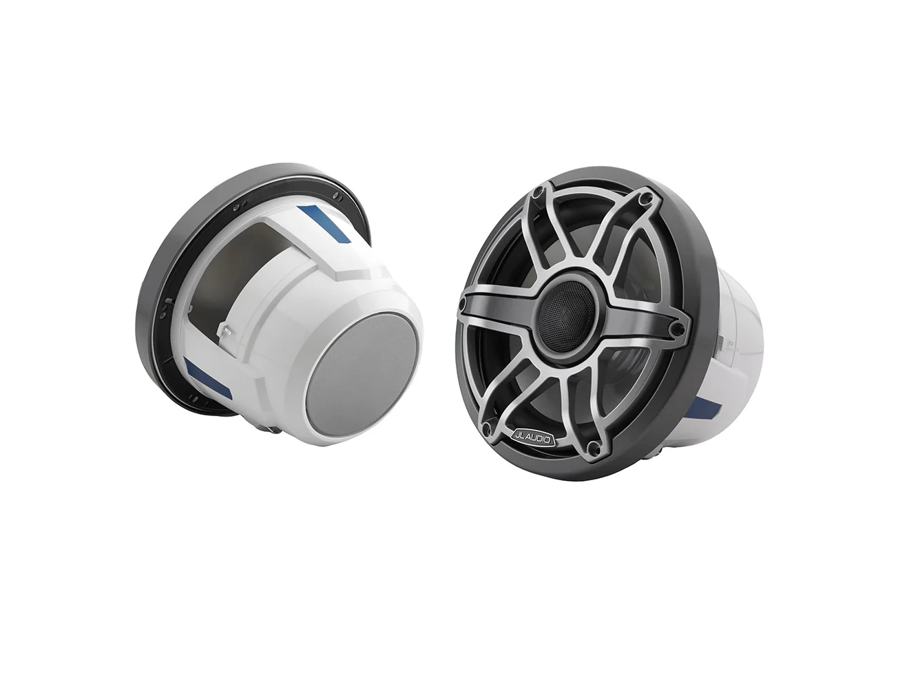 JL Audio M6 Series 8.8" Marine Coaxial Speakers w/Titanium Sport Grille - M6-880X-S-GmTi