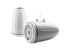 JL Audio M6 Series 8.8" Enclosed Tower Coaxial System w/Gloss White Classic Grille - M6-880ETXv3-Gw-C-3Gw