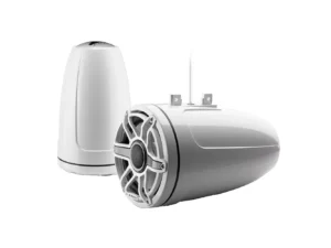 JL Audio M6 Series 8.8" Enclosed Tower Coaxial System w/Gloss White Sport Grille - M6-880ETXv3-Gw-S-GwGw