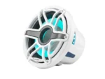 JL Audio M6 10" Marine Subwoofer w/Gloss White Sport Grille & Transflective™ LED Lighting - M6-10W-S-GwGw-i-4