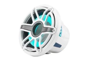JL Audio M6 10" Marine Subwoofer w/Gloss White Sport Grille & Transflective™ LED Lighting - M6-10W-S-GwGw-i-4