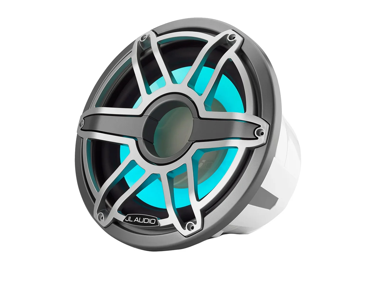 JL Audio M7 12" Marine Subwoofer w/Titanium Sport Grille & Transflective™ LED Lighting - M7-12IB-S-GmTi-i-4