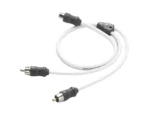 JL Audio 2 Channel Marine Audio Y-Adaptor 1 Female Jack to 2 Male Plugs - XMD-WHTAICY-1F2M
