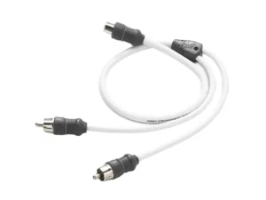 JL Audio 2 Channel Marine Audio Y-Adaptor 1 Female Jack to 2 Male Plugs - XMD-WHTAICY-1F2M