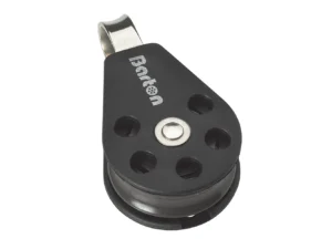Barton Marine Size 3 45mm Plain Bearing Pulley Block Single With Fixed Eye