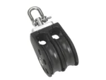 Barton Marine Size 3 45mm Plain Bearing Pulley Block Double w/Swivel