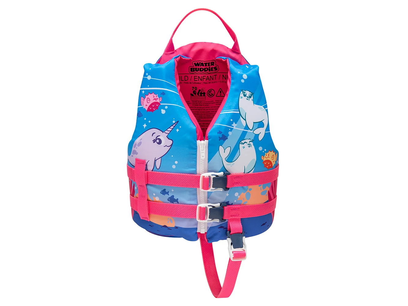 Full Throttle Child Water Buddies Life Vest - Octopus - 30-50lbs Type III