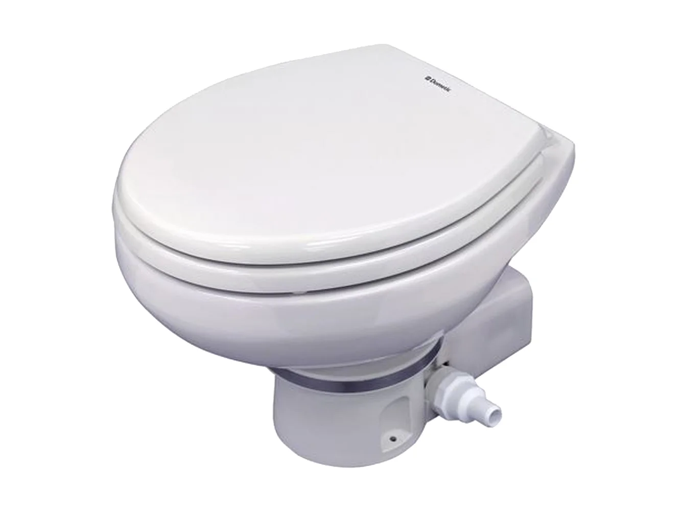 Dometic MasterFlush MF 7160 White Electric Macerating Toilet w/Orbit Base - Raw Water - 24V