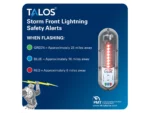 TALOS Wall Powered Standard Lightning Detector w/14"x14" Safety Information Sign