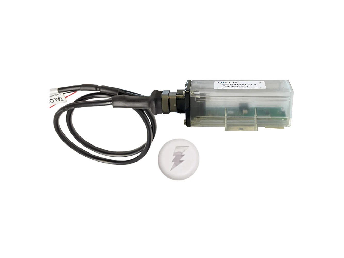 TALOS Remote Housing Lightning Detection System w/10' Cable - White Round Indicator w/Translucent Housing