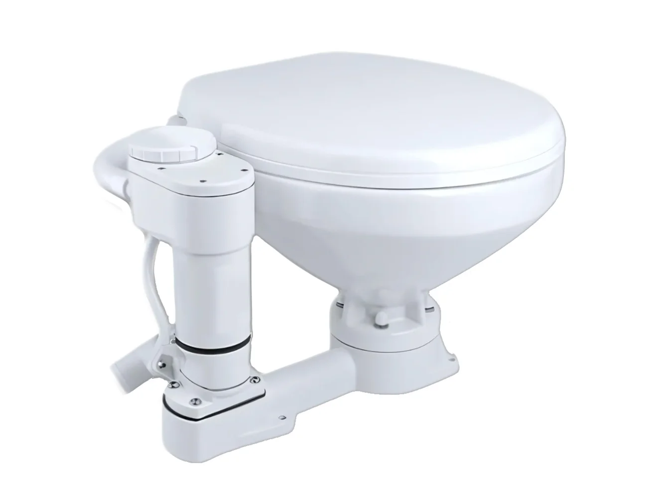 Commodore Electric Marine Toilet - Twist Flush - Regular Size