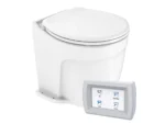 Commodore Deluxe Flush Electric Toilet w/Solenoid Valve - Fresh Water Pump