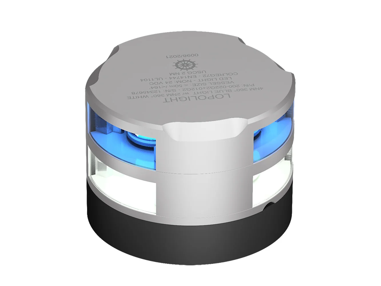 Lopolight 2nm 360 Degree Blue Dinner Light + 2nm 360 Degree White Light