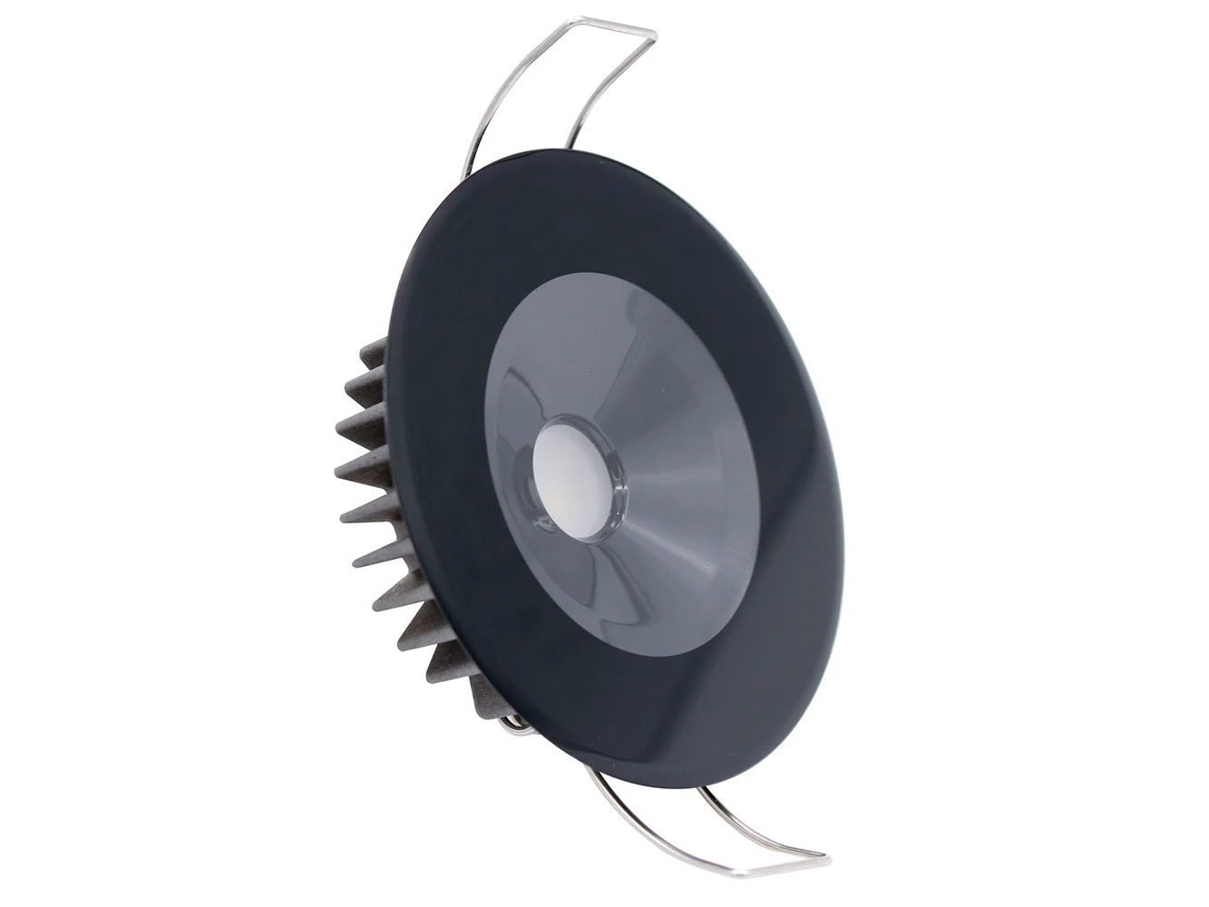 Lumitec Illusion Flush Mount LED Down Light - Spectrum RGBW - Cool White - Black Housing