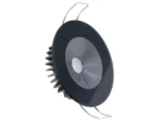 Lumitec Illusion Flush Mount LED Down Light - Spectrum RGBW - Warm White - Black Housing