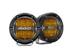 RIGID Industries 360-Series 4" LED SAE Fog Beam - Yellow - Set of 2