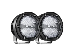 RIGID Industries 360-Series RGBW 4" Offroad Lamp Diffused Beam w/RGBW Backlight Pods - Set of 2