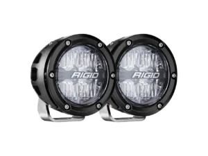 RIGID Industries 360-Series RGBW 4" Offroad Lamp Drive Beam w/RGBW Backlight Pods - Set of 2