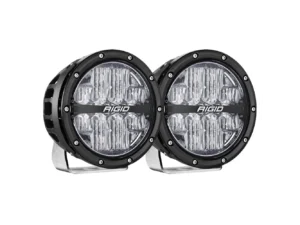 RIGID Industries 360-Series RGBW 6" Offroad Lamp Drive Beam w/RGBW Backlight Pods - Set of 2