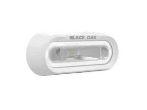 Black Oak Low Pro™ Off Road Spreader Light - Bracket Mount - White Housing - White LED