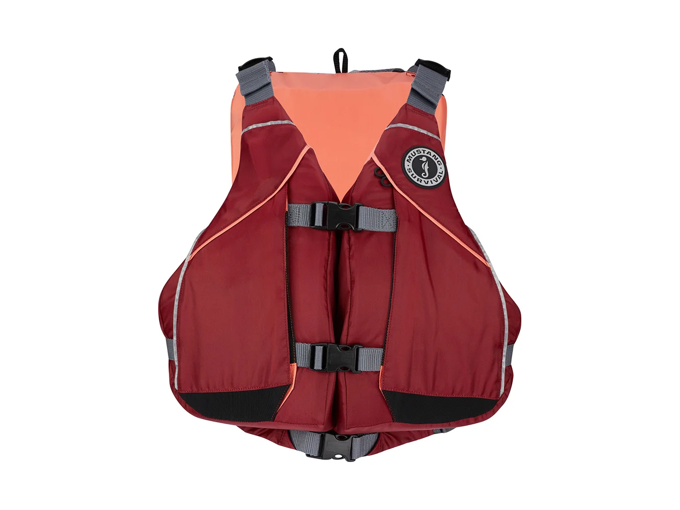 Mustang Women's Moxie Foam Life Vest - XS/S - Merlot/Coral
