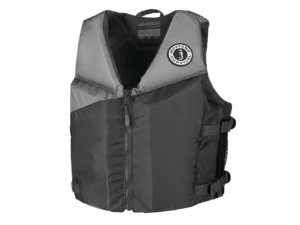 Mustang Young Adult REV Foam Vest - Grey/Light Grey/Fluorescent Yellow - Universal