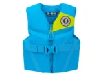 Mustang Youth REV Foam Life Vest - Azure Blue
