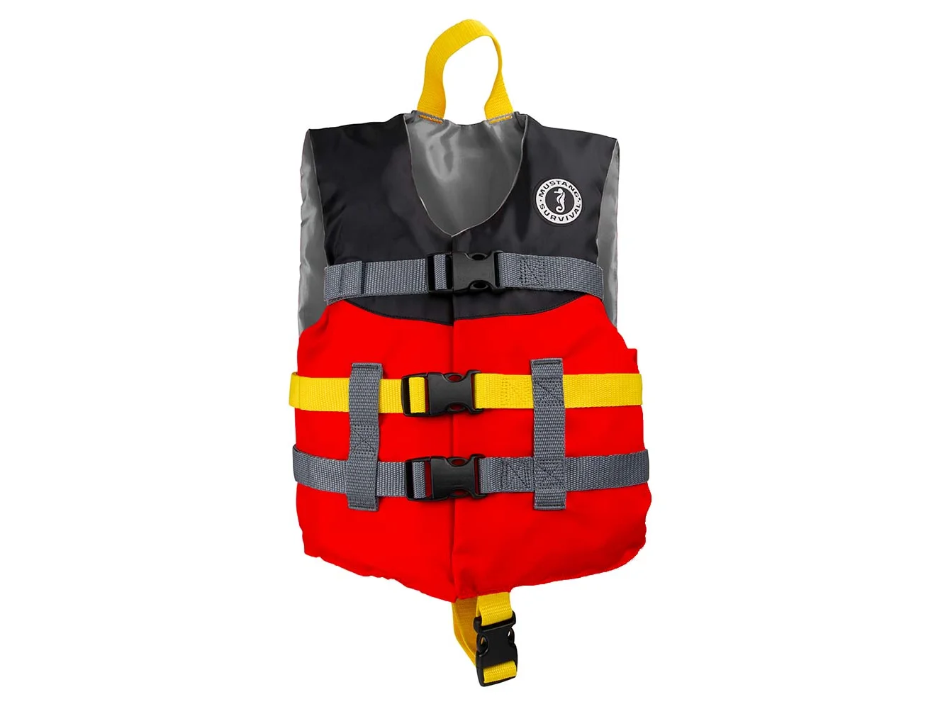 Mustang Child Livery Foam Vest - Red/Black