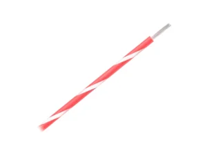 Pacer 14 AWG Gauge Striped Marine Wire 500' Spool - Red w/White Stripe