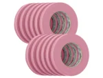 FrogTape CP 325 Medium-High Adhesion Masking Tape - 18MM x 55M x 12-Pack - Pink - Rated f/325°F