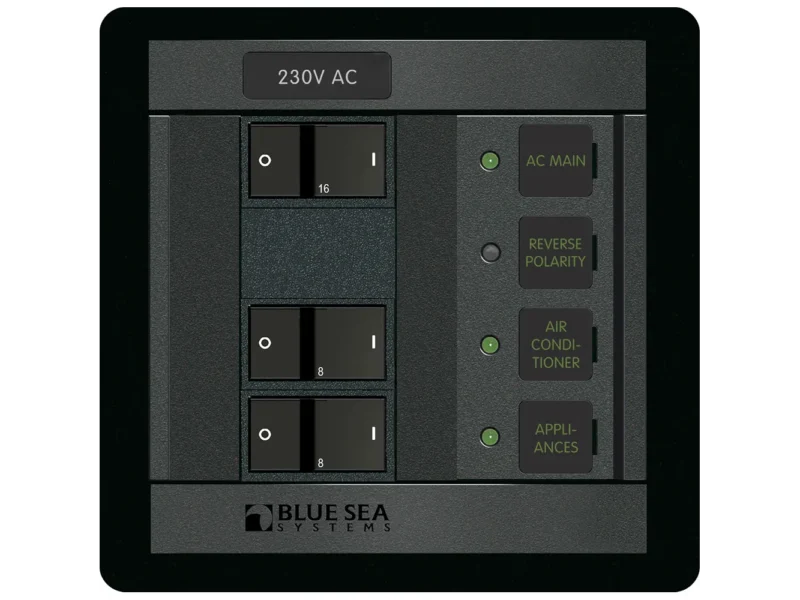 Blue Sea 230 Volt AC Main + 2 Positions
