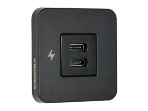 Scanstrut TILE USB-C Interior Charging Socket - 12/24V - Black Bezel
