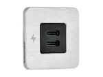 Scanstrut TILE USB-C Interior Charging Socket - 12/24V - Stainless Steel Bezel