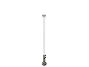 Seaview 12" Manually Folding Light Post w/316 Stainless Steel Base & LTBLED12C5 Navigation Light - White