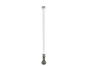 Seaview 24" Manually Folding Light Post w/316 Stainless Steel Base & LTBLED12C5 Navigation Light - White