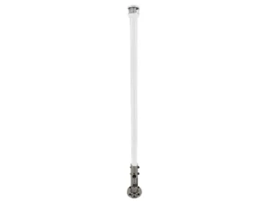 Seaview 36" Manually Folding Light Post w/316 Stainless Steel Base & LTBLED12C5 Navigation Light - White