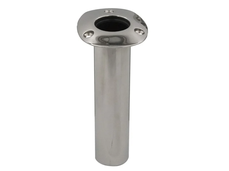 C.E. Smith Flush Mount Rod Holder - 0 Degree - Black Liner w/Drain - No Logo