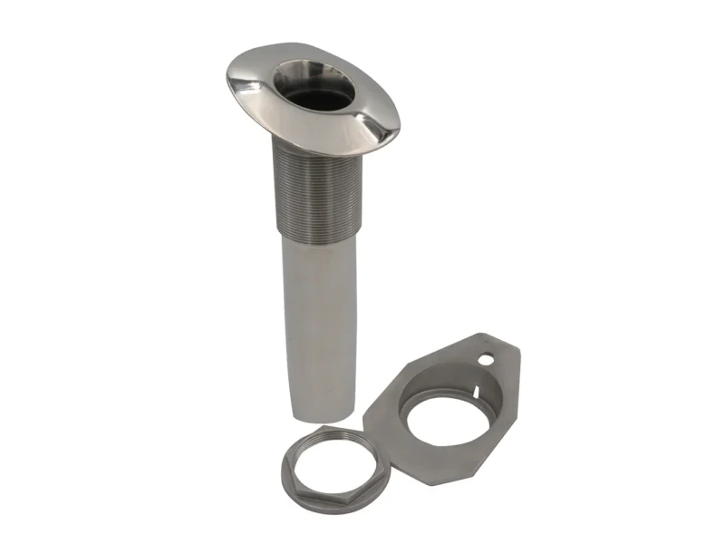 C.E. Smith Screwless Flush Mount Rod Holder - 15 Degree - Black Liner - No Logo
