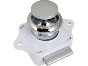 Sea-Dog Push Button Rim Latch - Chrome Plated Brass