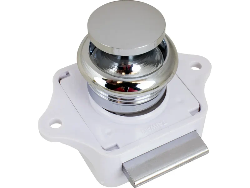 Sea-Dog Push Button Rim Latch - Chrome Plated Brass