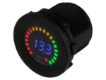 Sea-Dog Rainbow Display Digital Voltmeter - Injection Molded Nylon - 5V-15VDC