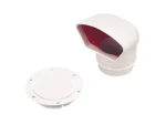 Sea-Dog Low Profile Cowl Vent/Snap-On Deck Plate - Dip Molded PVC