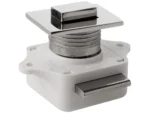 Sea-Dog Push Button Rim Latch - Square - Stainless Steel/Plastic Housing