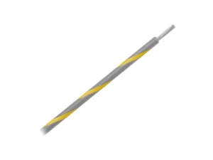 Pacer 14 AWG Gauge Striped Marine Wire 500' Spool - Grey w/Yellow Stripe