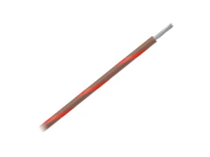 Pacer 14 AWG Gauge Striped Marine Wire 500' Spool - Brown w/Red Stripe