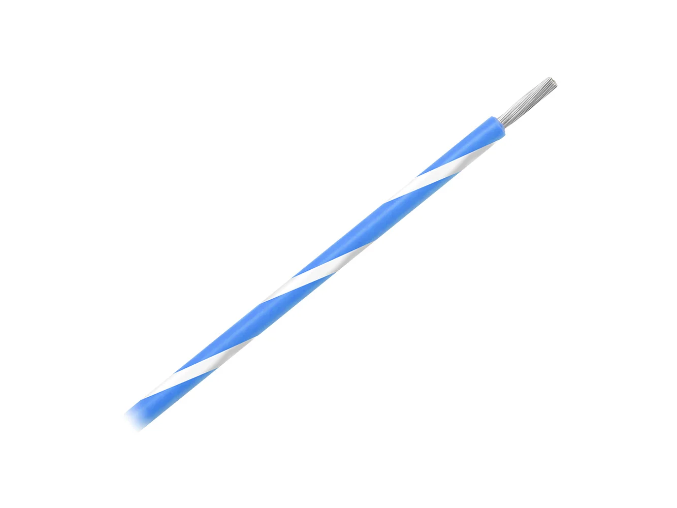 Pacer 14 AWG Gauge Striped Marine Wire 500' Spool - Blue w/White Stripe