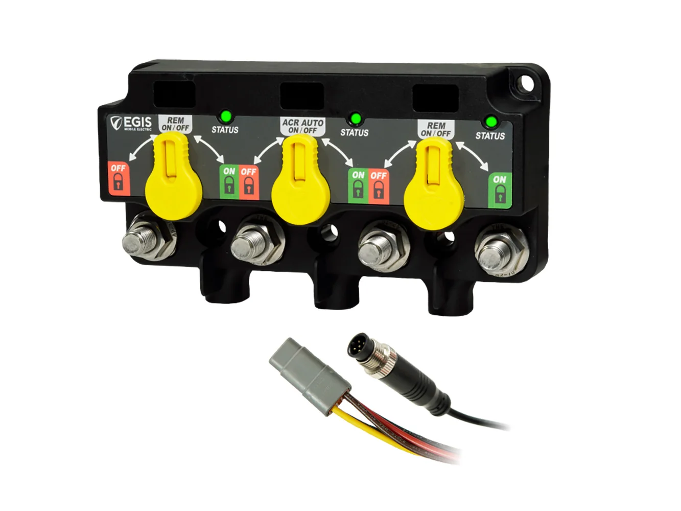 Egis Triple XD - NMEA 2000 - Relay/ACR/Relay w/Knobs - 12 Position DT