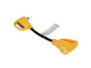 Camco Power Grip RV 18" 30Amp Circuit Analyzer Dogbone - Integrated Surge Protection