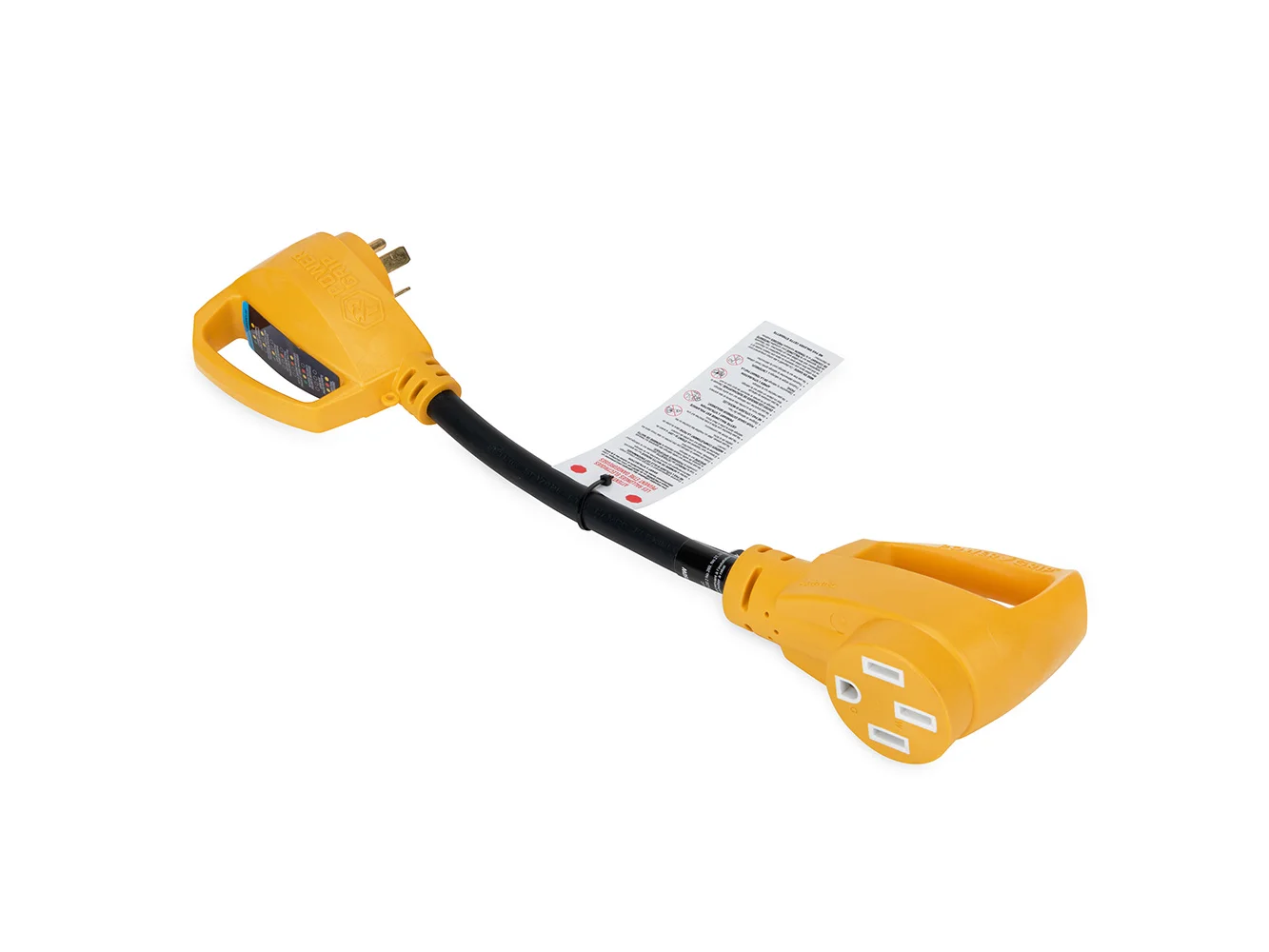 Camco Power Grip RV 18" 30Amp Circuit Analyzer Dogbone - Integrated Surge Protection