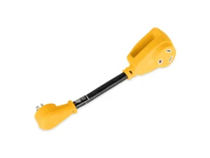 Camco Power Grip Dogbone 15 Amp Male / 30 Amp Female Adapter - 12"